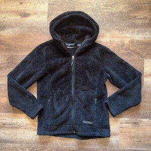 Marmot Hooded Fleece Jacket - Women's Size Small Black